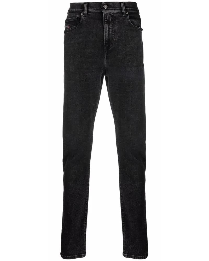 Diesel Klassische Slim-Fit-Jeans - Schwarz Schwarz