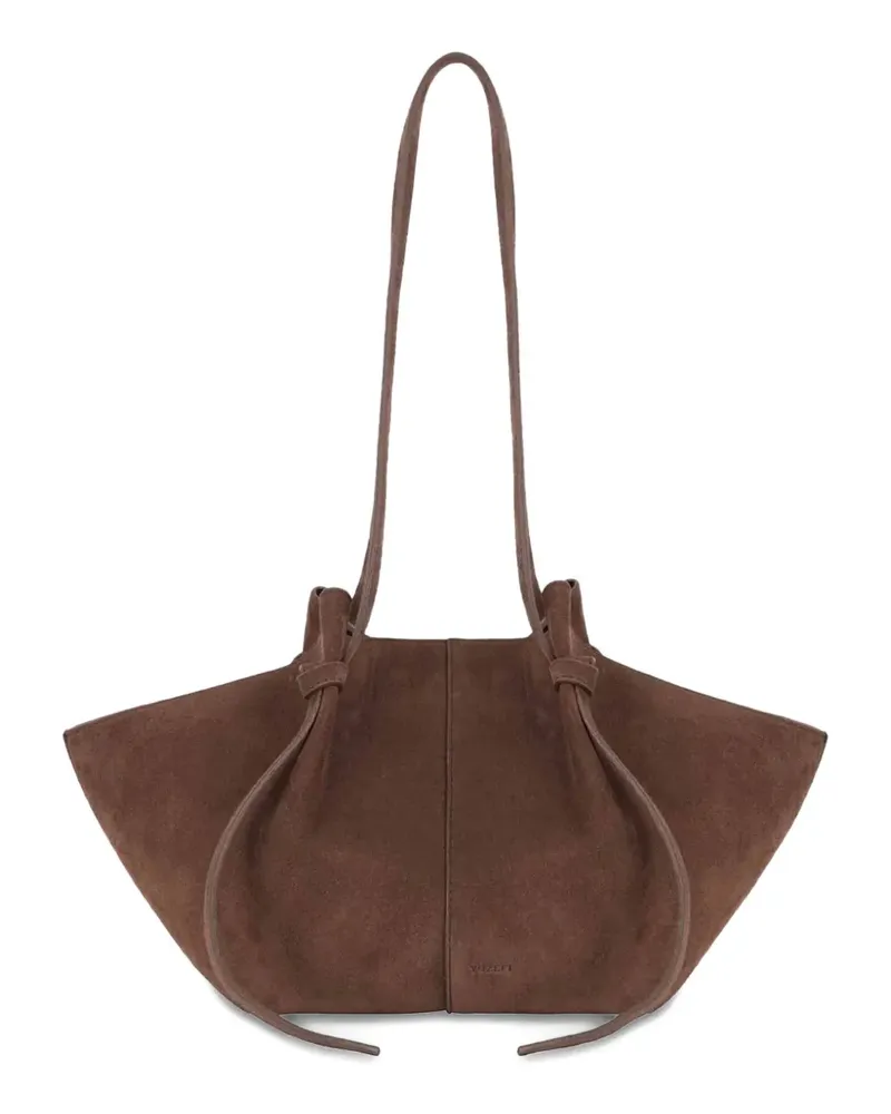 YUZEFI Mochi Curves Tote Bag aus Mokchi-Wildleder - Braun Braun