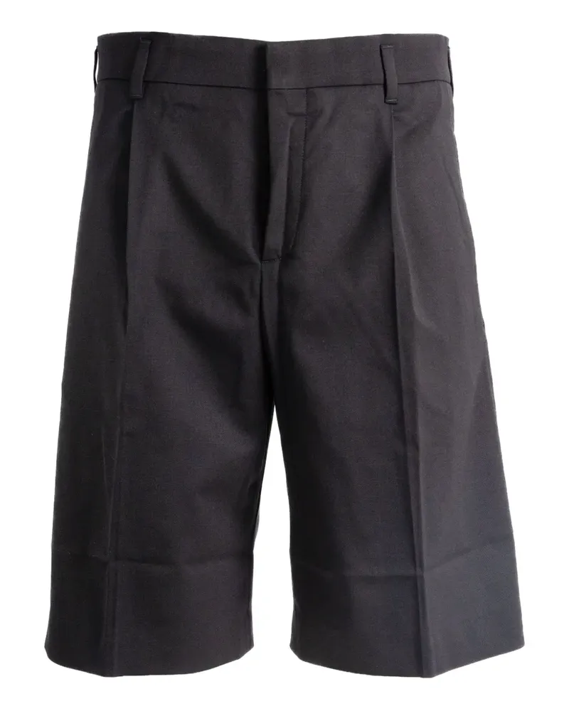 Jacquemus Ovalu pleated shorts - Schwarz Schwarz