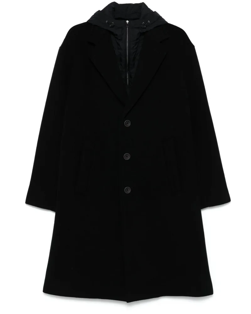 Herno Mantel mit Kapuze - Schwarz Schwarz