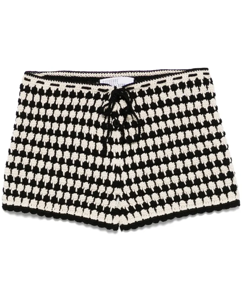 Giuseppe di Morabito Gehäkelte Shorts - Schwarz Schwarz