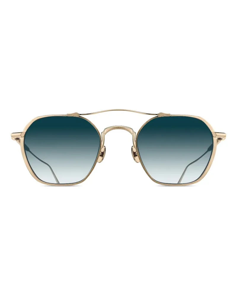 MATSUDA Sonnenbrille mit eckigem Gestell - Gold Gold