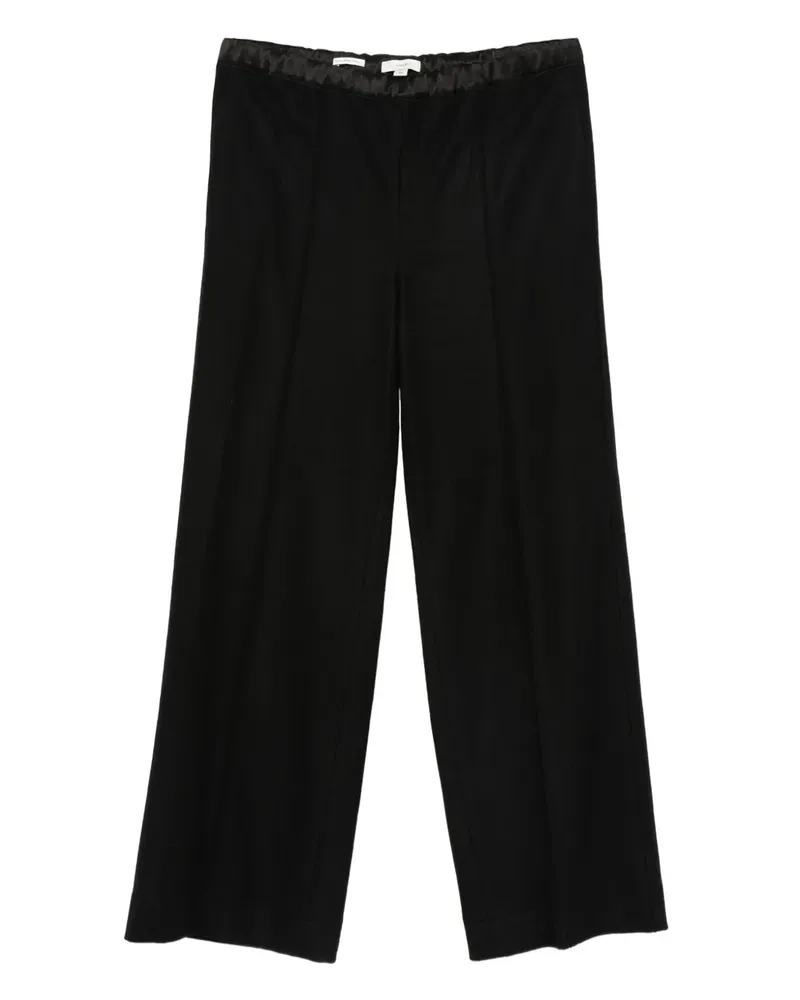 Vince Hose mit Satinbesatz - Schwarz Schwarz