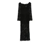 Kleid mit Spitze - Schwarz