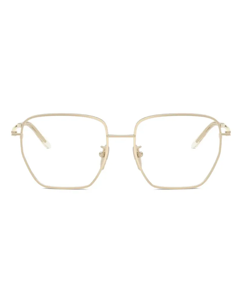 Prada Brille mit geometrischem Gestell - Gold Gold
