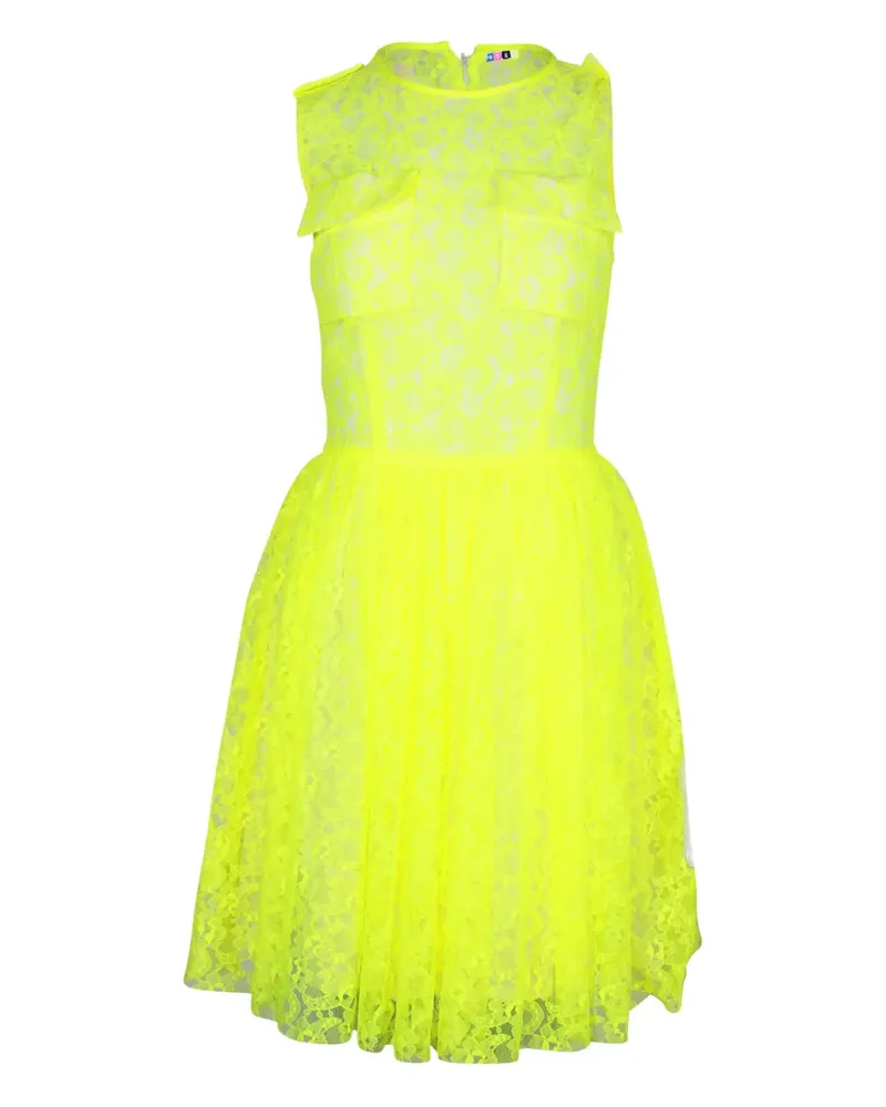 MSGM lace sleeveless mini dress - Gelb Gelb
