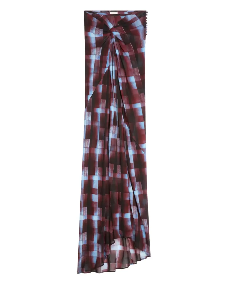 Dries van Noten Drapierter Rock - Rot Rot