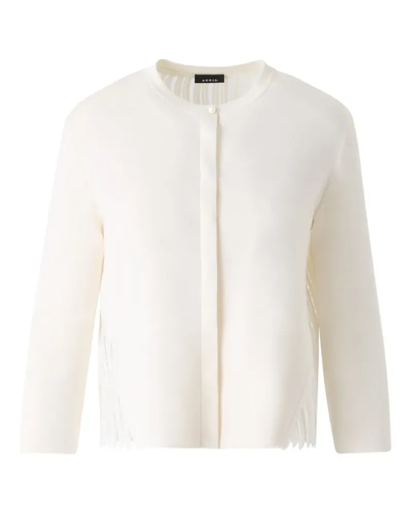 Akris Wave Guipure cardigan - Weiß Weiß