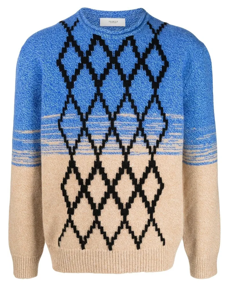Pringle of Scotland Pullover mit Argyle-Muster - Blau Blau