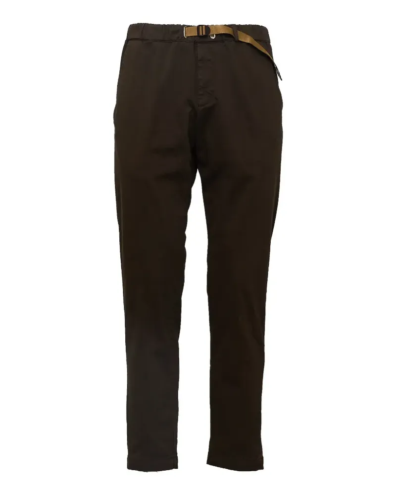 PLAN C Gabardine-Hose mit Gürtel - Braun Braun