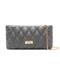 Elisabetta Franchi diamond-quilted shoulder bag Grau