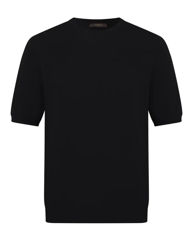 Slowear short-sleeve sweater - Schwarz Schwarz