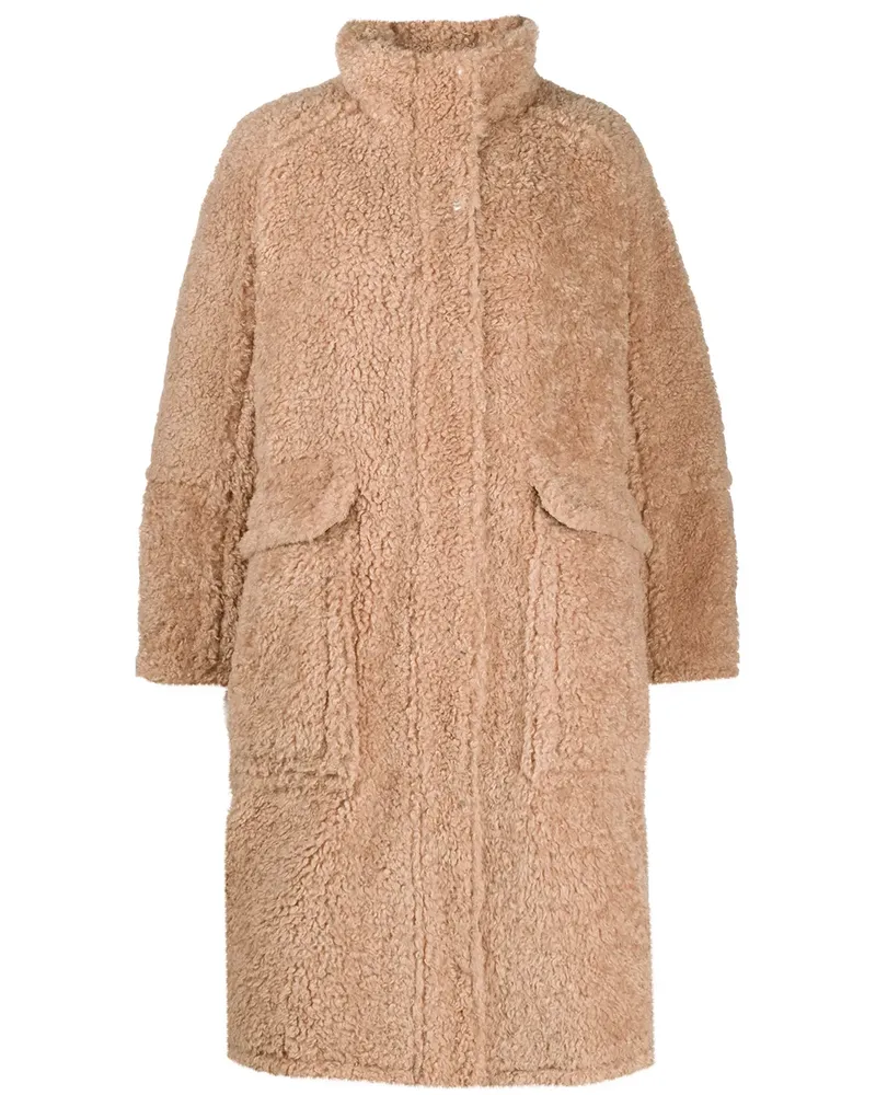Diesel Mantel im Oversized-Look - Nude Nude