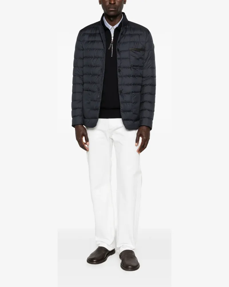 Moncler Kenai buttoned quilted jacket - Blau Blau