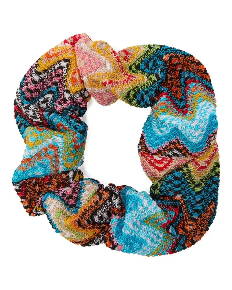 Missoni Haargummi mit Muster - Blau Blau