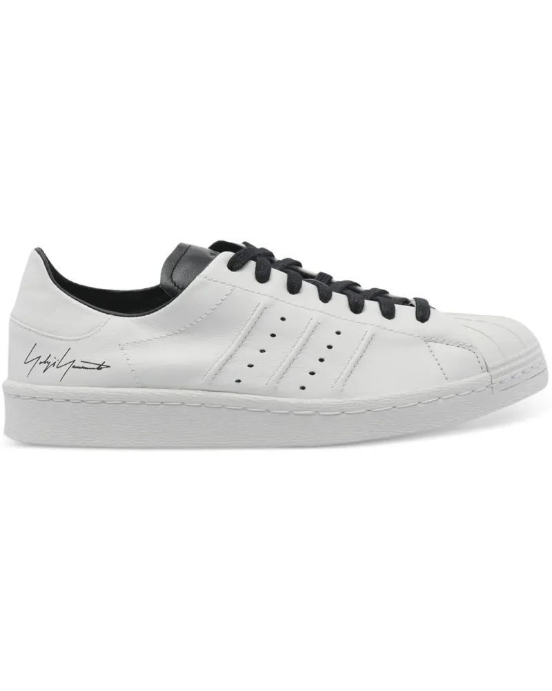 Y-3 Superstar Sneakers mit perforiertem Logo - Weiß Weiß