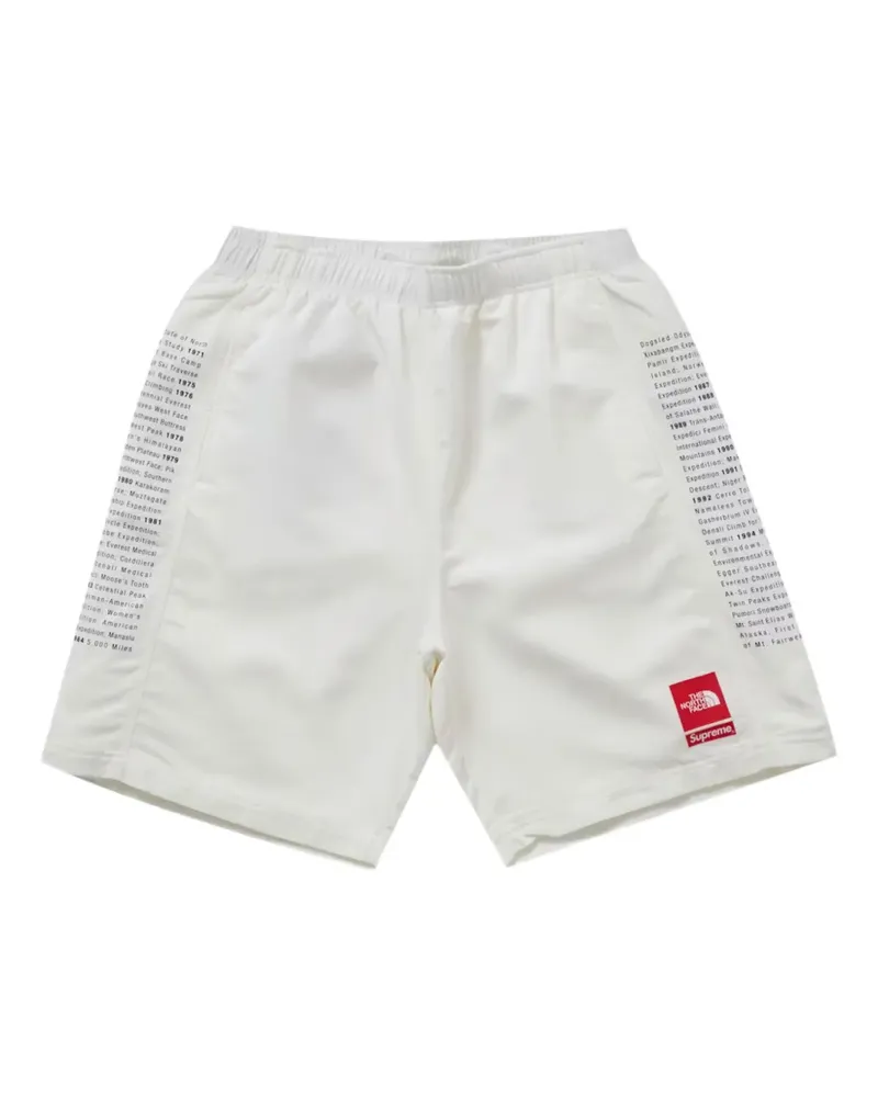 Supreme Being x Suprime x The North Face text print short - Weiß Weiß