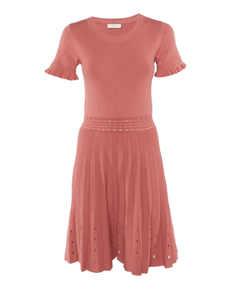 Sandro Midikleid mit Ösen - Rosa Rosa