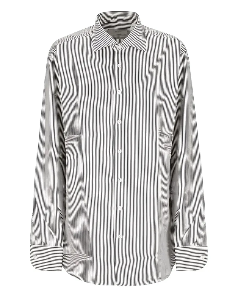 LARDINI Hemd mit Nadelstreifen - Grau Grau