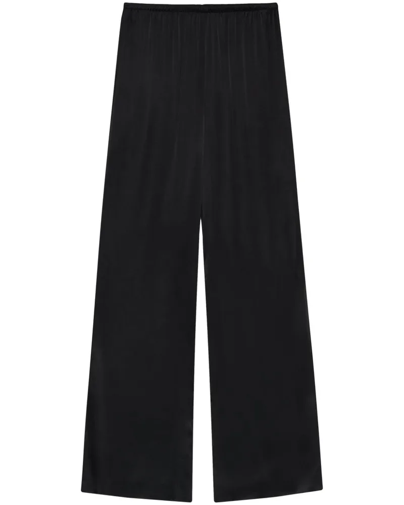 Anine Bing Weite Aden High-Waist-Hose - Schwarz Schwarz