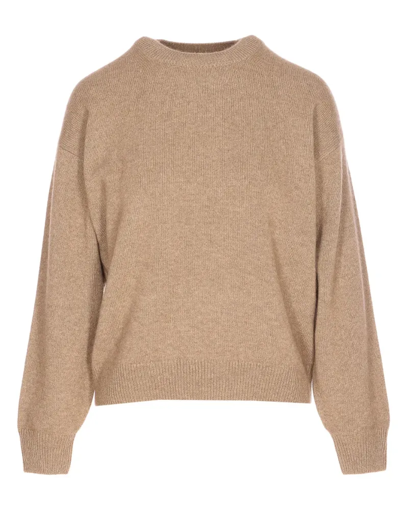 AURALEE Pullover mit rundem Ausschnitt - Nude Nude