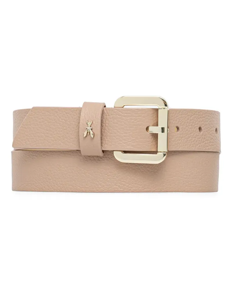 Patrizia Pepe Gürtel mit Logo - Nude Nude