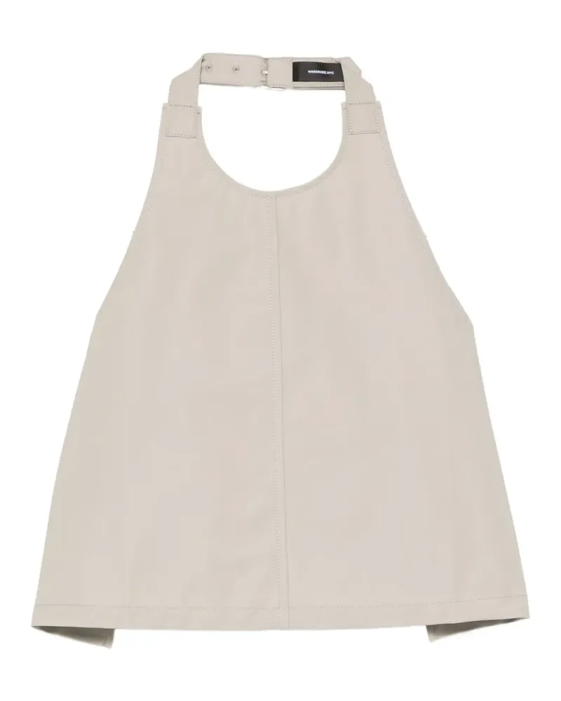 WARDROBE.NYC Clean backless top - Nude Nude