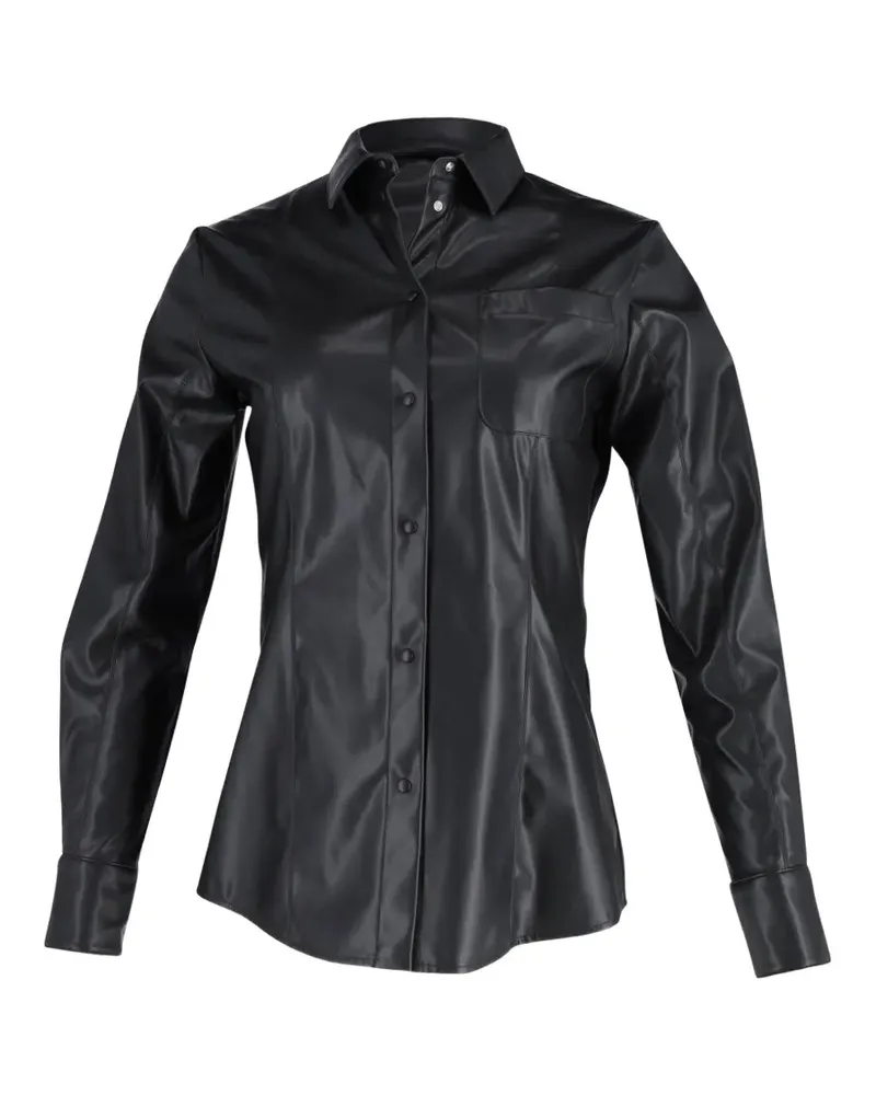MSGM button long-sleeve shirt - Schwarz Schwarz