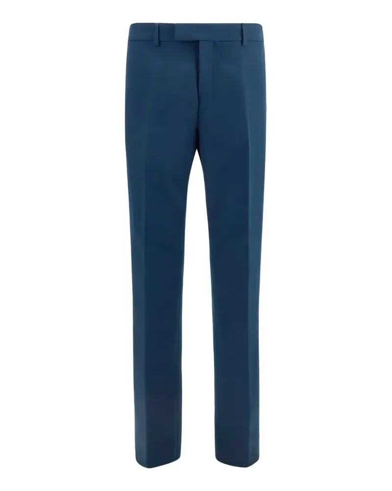 Ferragamo asymmetrical-button tailored trousers - Blau Blau