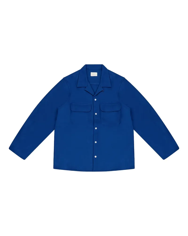 Aimé Leon Dore Safarihemd mit Knopfleiste - Blau Blau