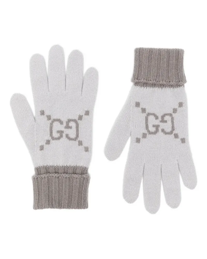 Gucci Handschuhe mit Logo - Grau Grau