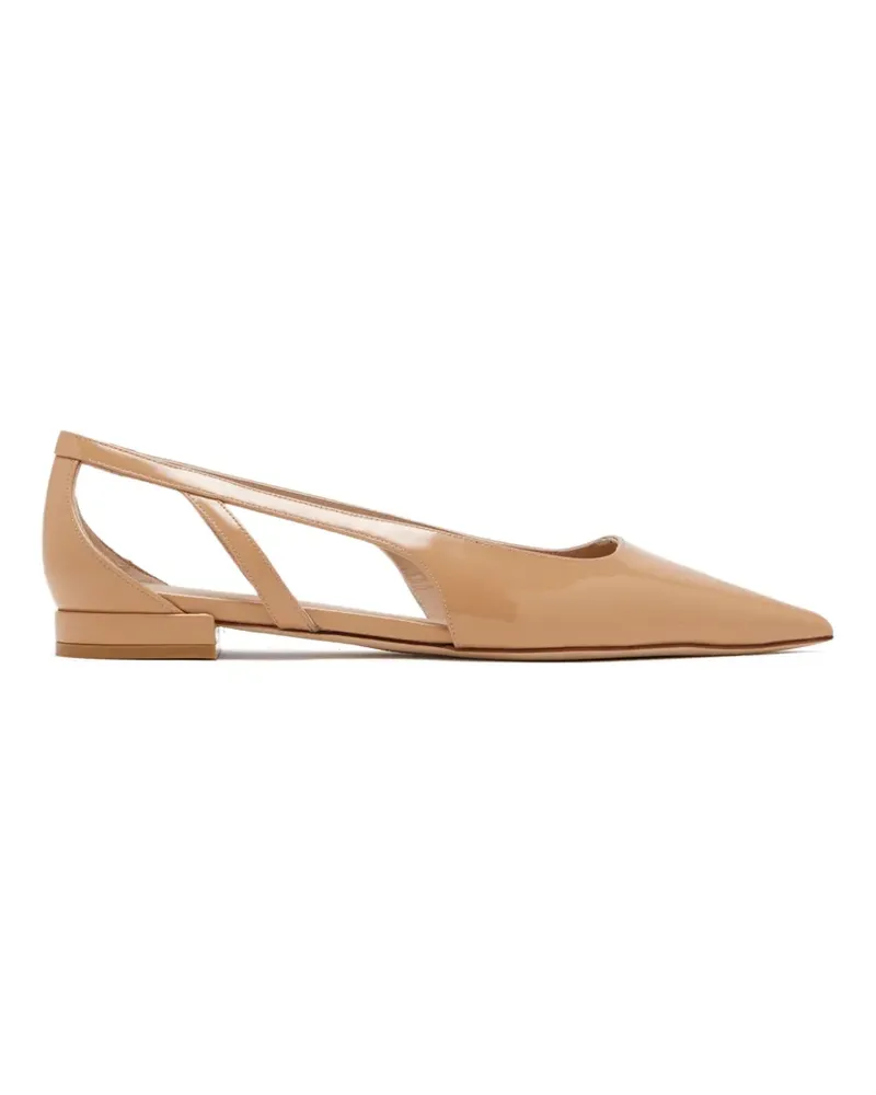 Stuart Weitzman Ballerinas mit spitzer Kappe - Nude Nude