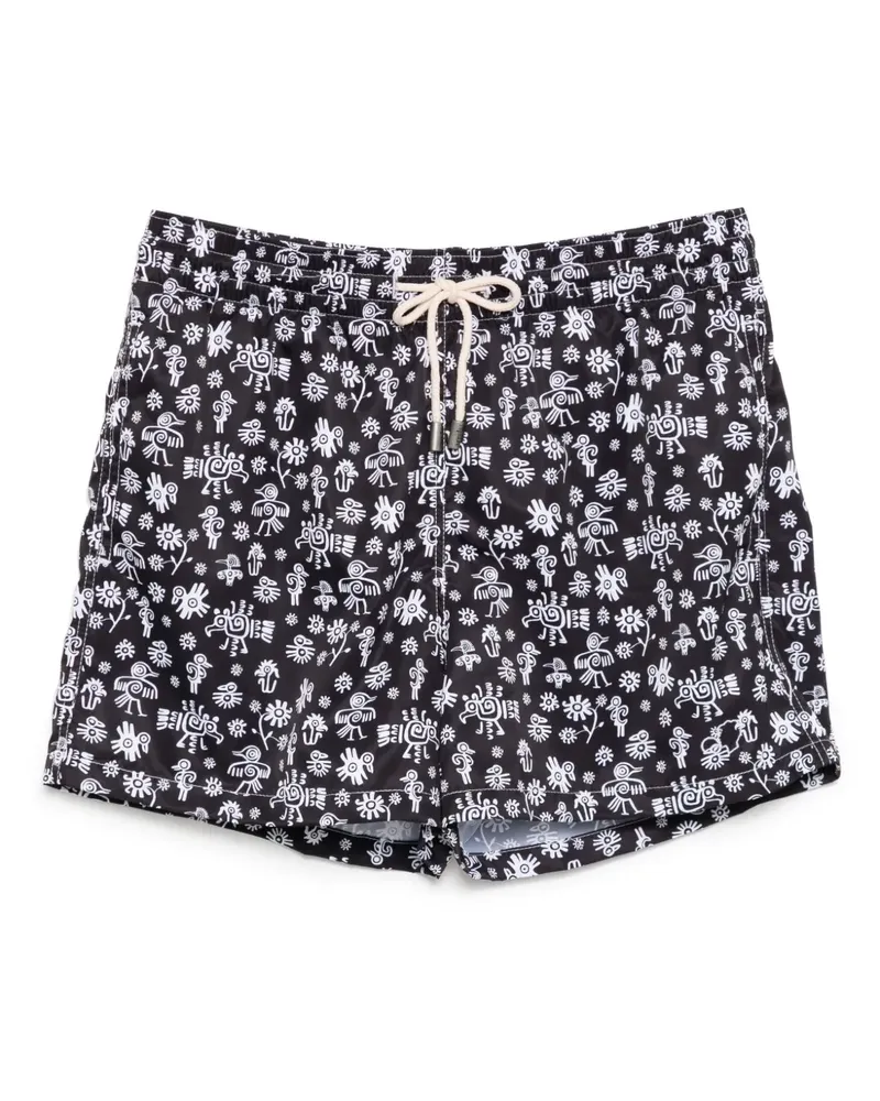 Arrels Barcelona x Marion Deuchars klassische Badeshorts - Schwarz Schwarz