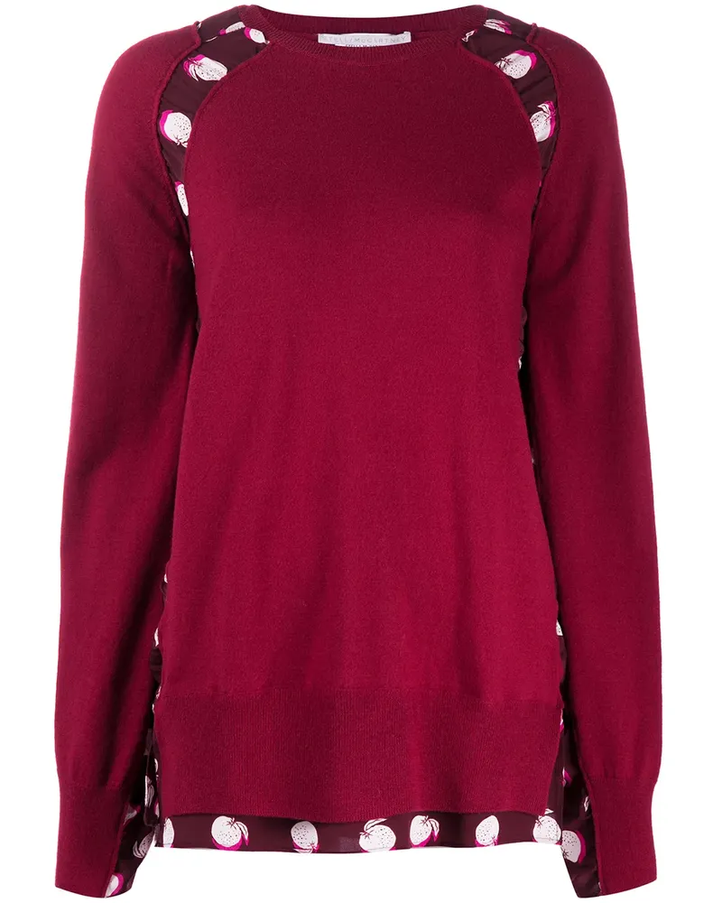 Stella McCartney Pullover im Layering-Look - Rot Rot