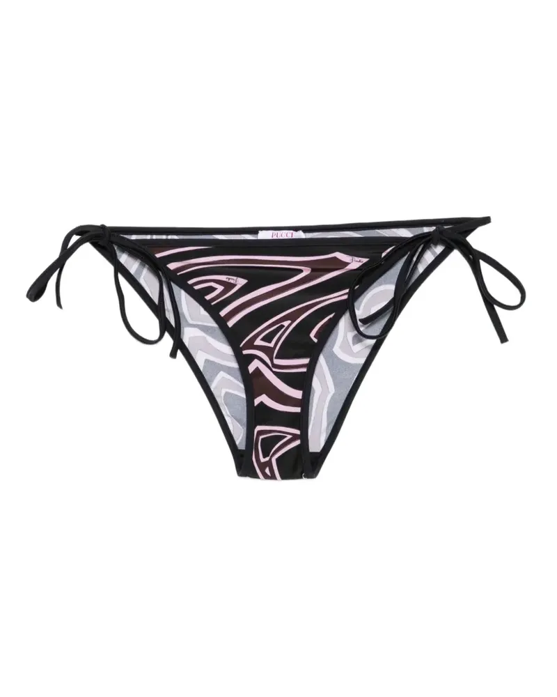 Emilio Pucci Bikinihöschen mit Iride-Print - Schwarz Schwarz