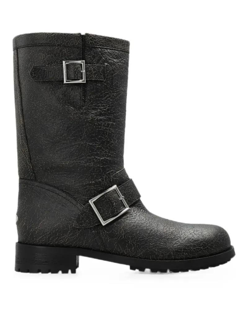 Jimmy Choo Biker Mid leather boots - Schwarz Schwarz