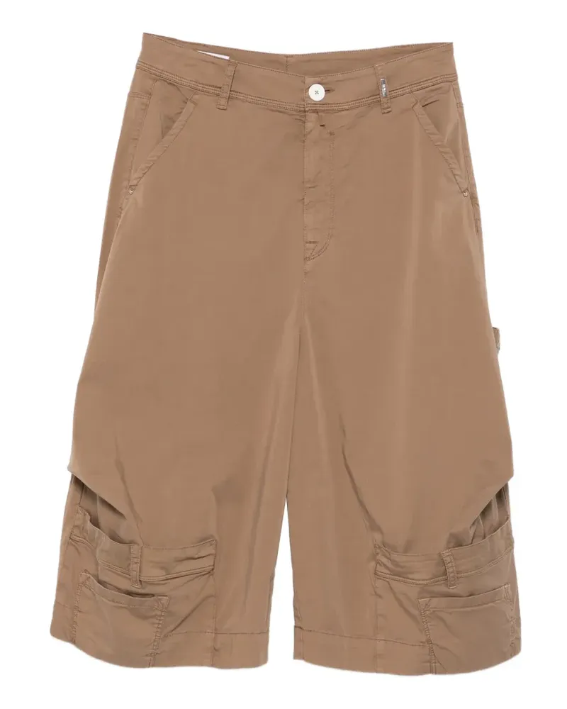 HIGH patch-pocket trousers - Braun Braun