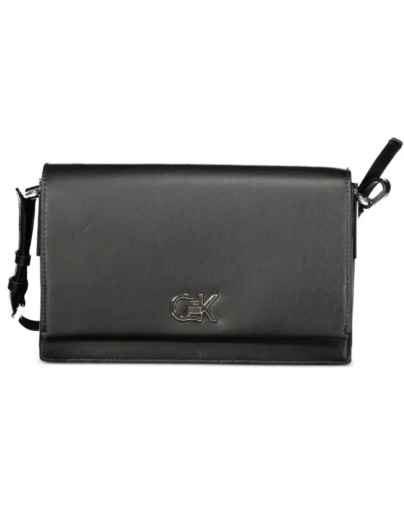 Calvin Klein logo-plaque shoulder bag - Schwarz Schwarz