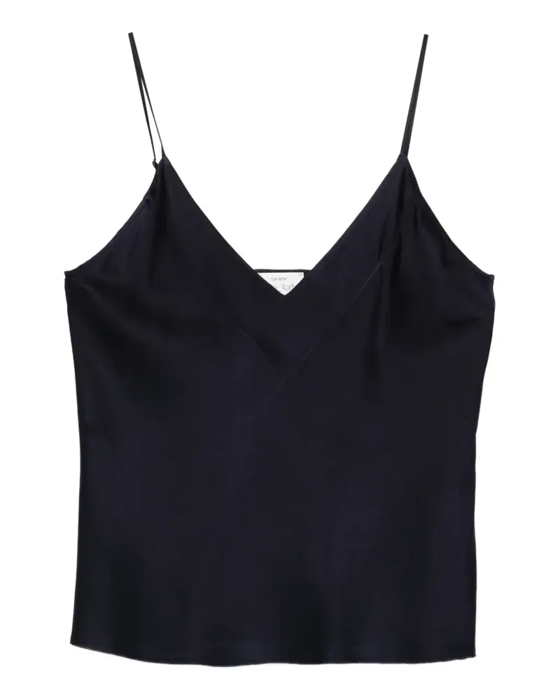 forte_forte V-neck top tank - Blau Blau