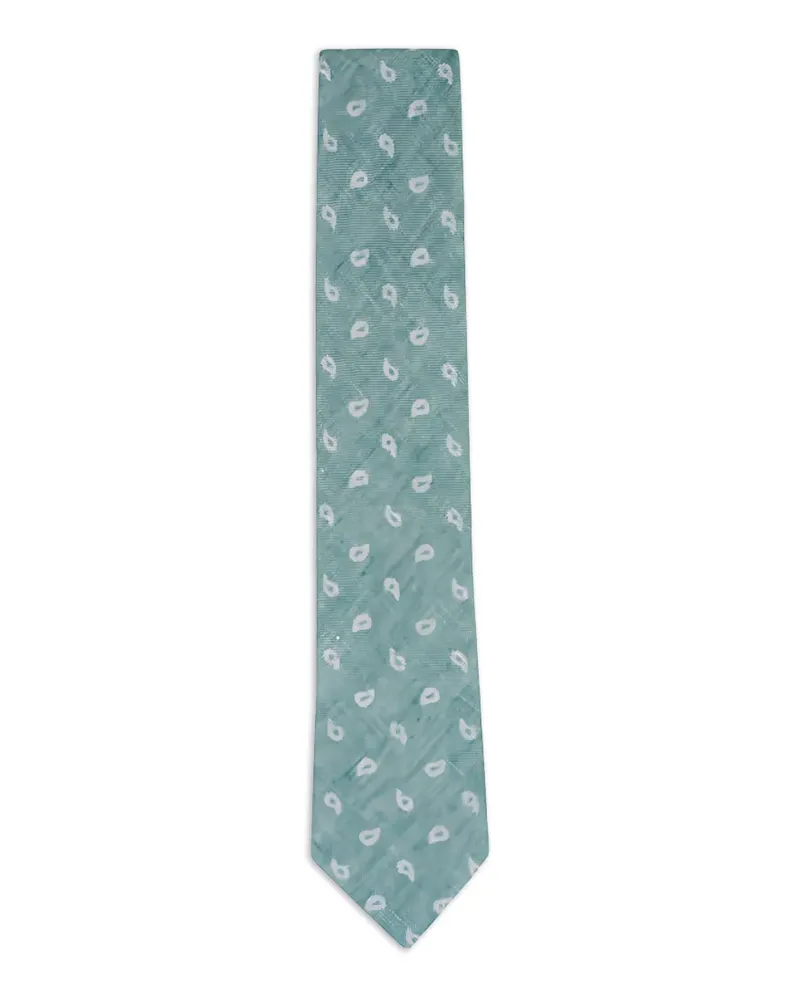 Ermenegildo Zegna paisley-pattern tie - Grün Grün