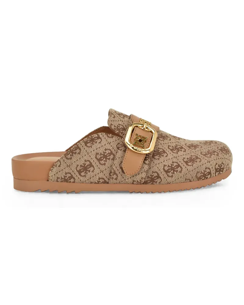Guess Galavanta Mules mit Monogramm - Nude Nude