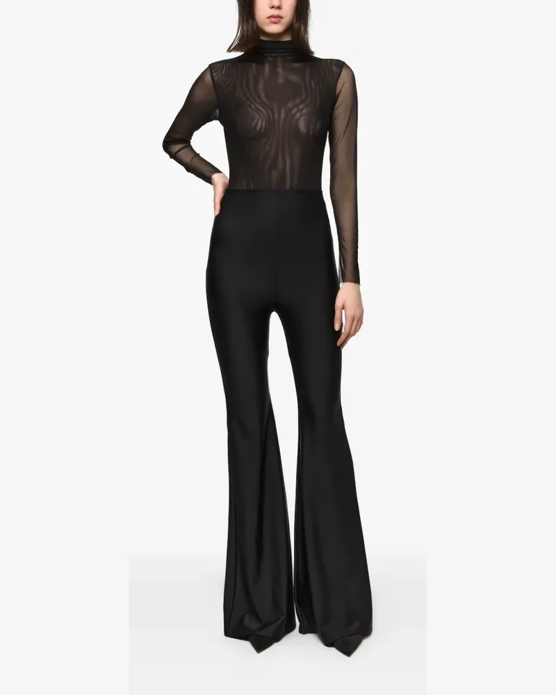 ATU Body Couture Schlaghose mit hohem Bund - Schwarz Schwarz