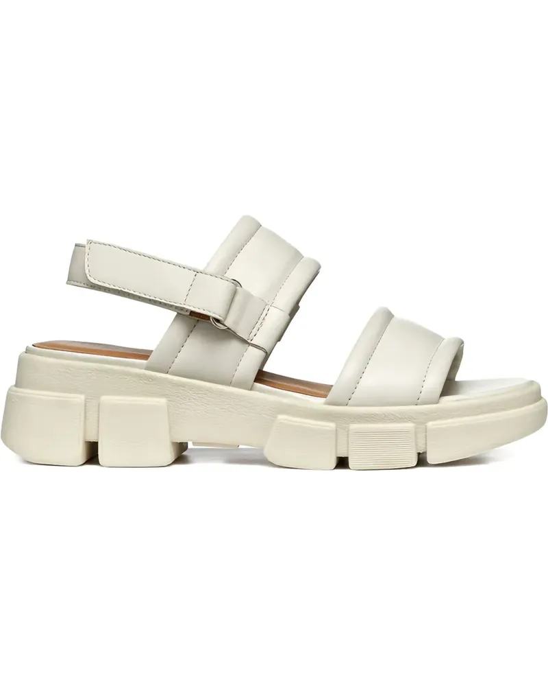 Geox Lisbona Sandalen mit Doppelriemen - Weiß Weiß
