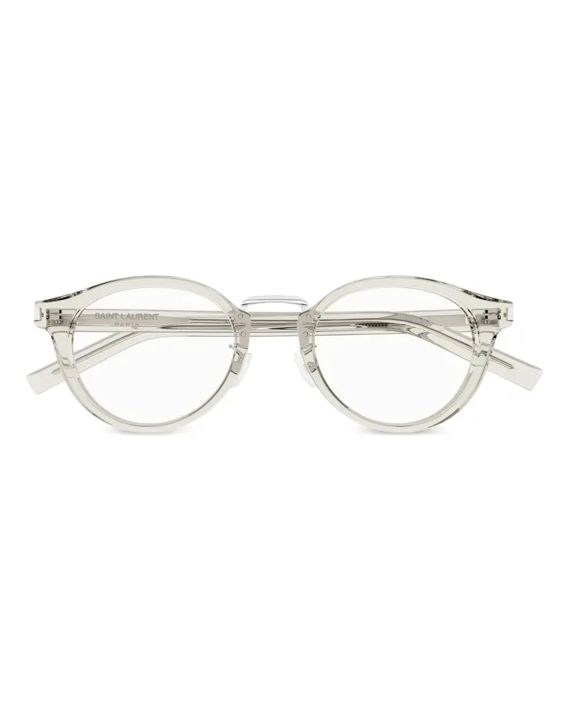 Saint Laurent Brille mit rundem Gestell - Grau Grau