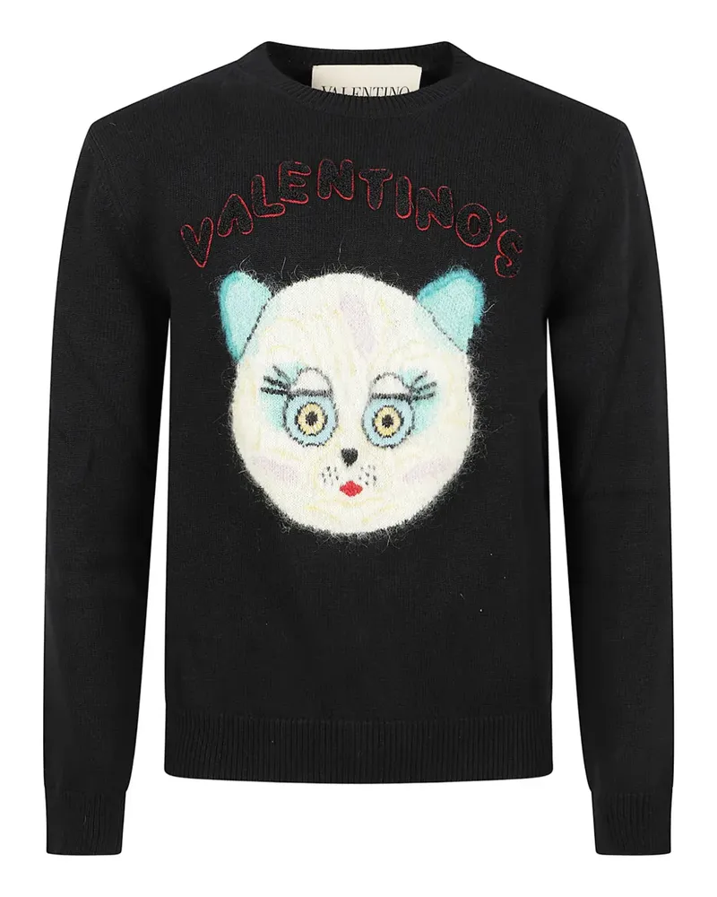 Valentino Garavani Chat de La Maison Pullover - Schwarz Schwarz
