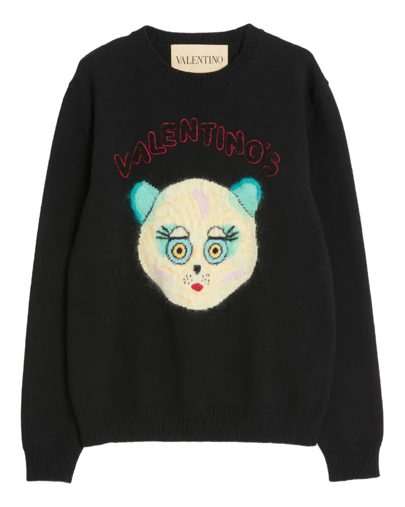 Valentino Garavani Chat de La Maison Pullover - Schwarz Schwarz