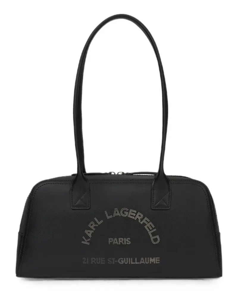 Karl Lagerfeld Perforierte K/Daily Schultertasche - Schwarz Schwarz