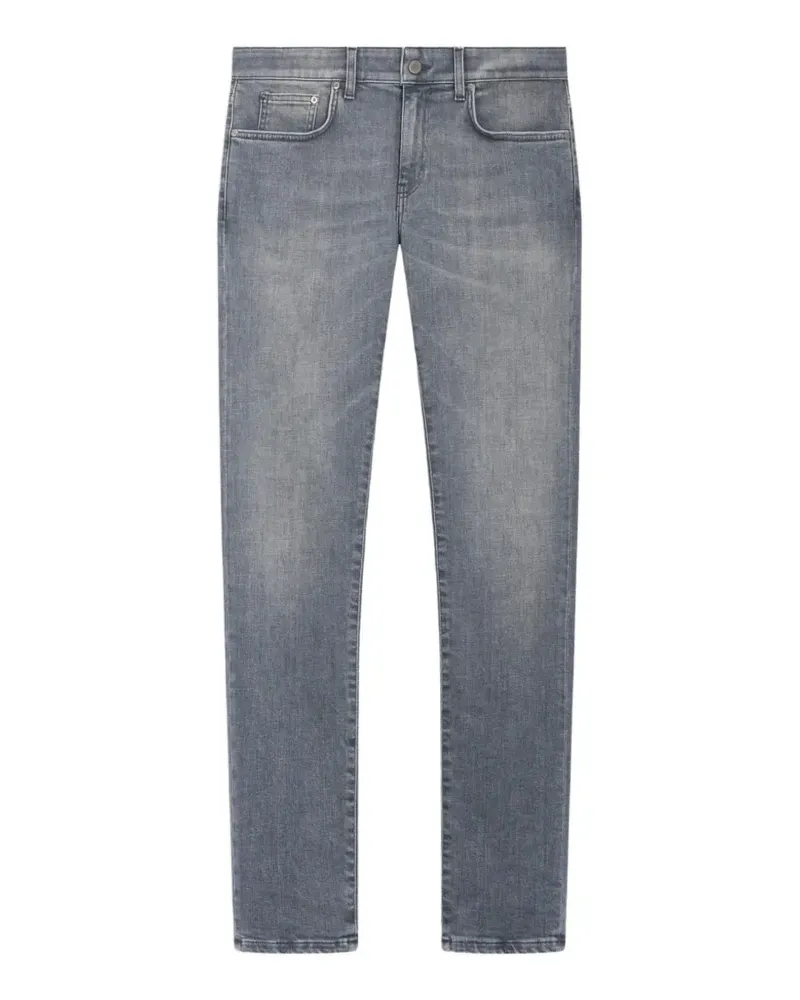 PT TORINO Swing slim-cut cotton denim trousers - Grau Grau