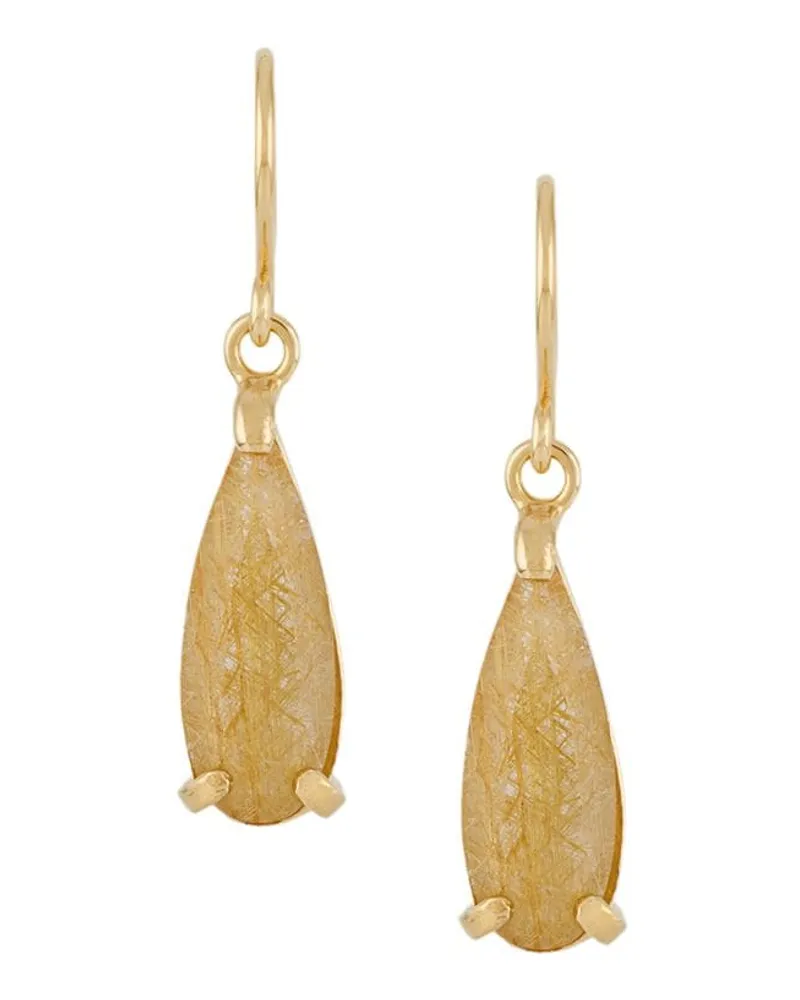 Wouters & Hendrix Ohrringe mit Rutilquarz - Gold Gold