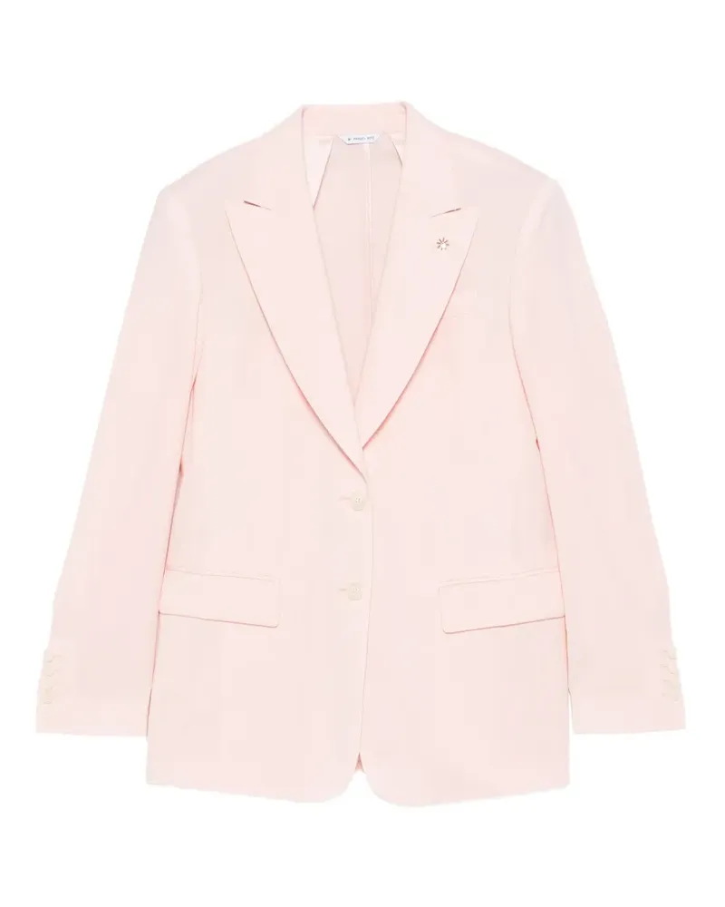Manuel Ritz peak-lapels single-breasted jacket - Rosa Rosa